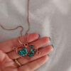 Copper Necklace for Women Artistic Heart