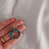 Copper Necklace for Women Artistic Pomegranate