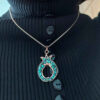 Copper Necklace for Women Artistic Pomegranate