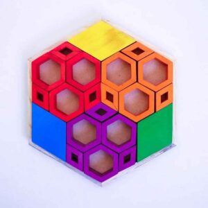 Wooden Geometric Brain Teaser Puzzle