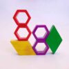 Hexagon Wooden Brain Teaser Puzzle – Challenging Geometric Toy