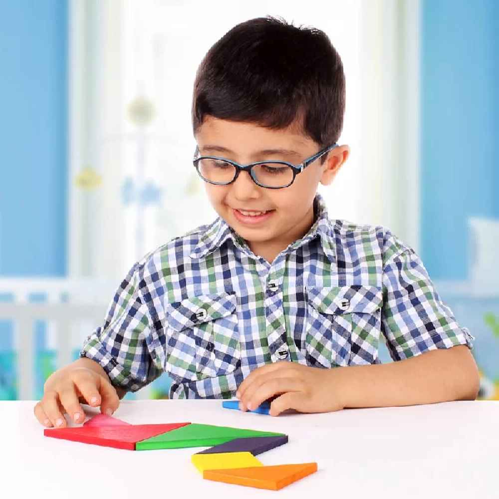 Tangram Wooden Brain Teaser Puzzle – Classic Educational Toy