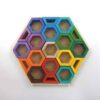 Hive Wooden Geometric Brain Teaser Puzzle – Unique Educational Toy