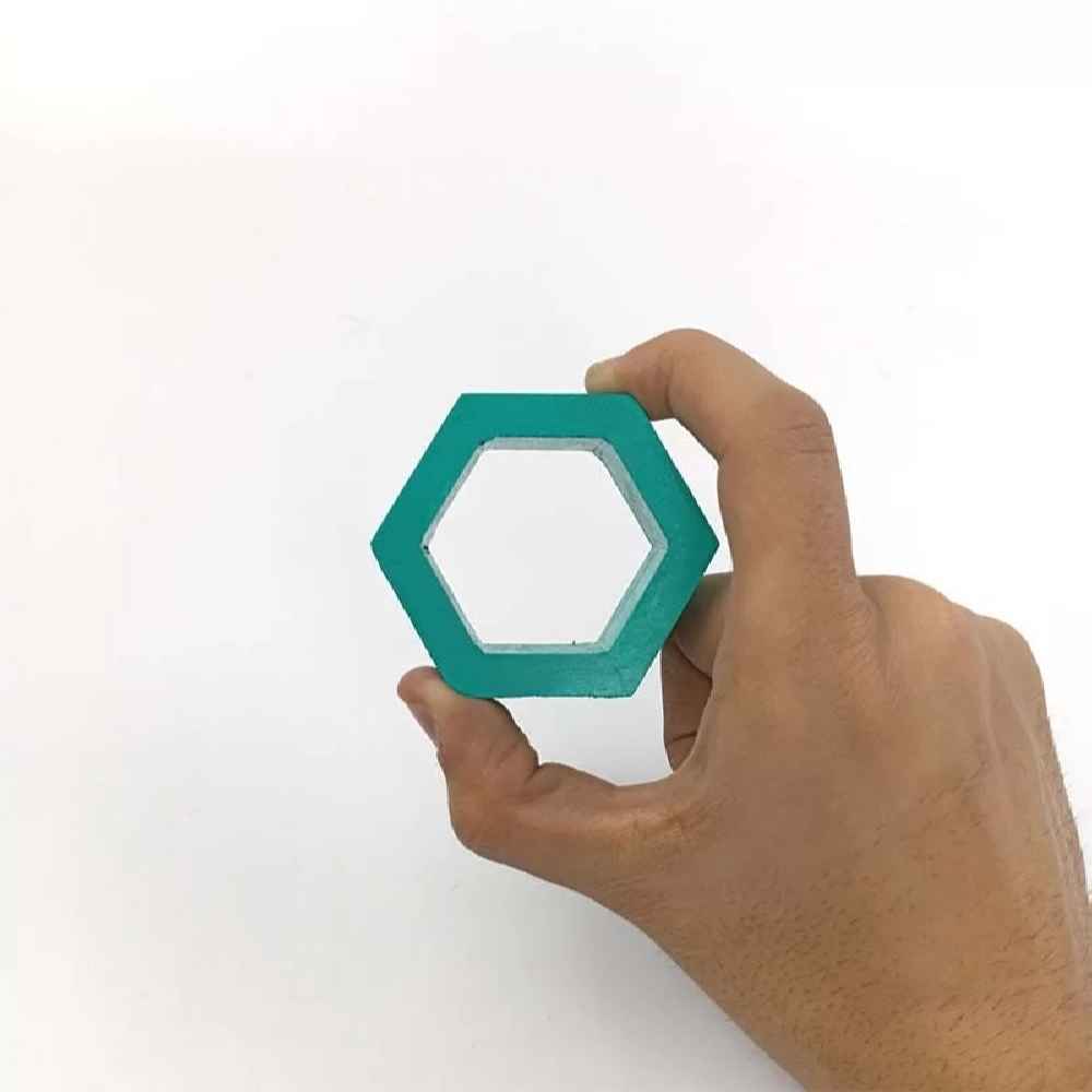 Hive Wooden Geometric Brain Teaser Puzzle – Unique Educational Toy