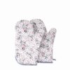 10 Piece Gray Floral Kitchen Apron Set Model Parzad