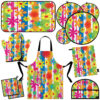 13 Piece Floral Kitchen Apron Set Model Kiana