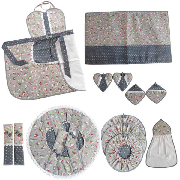 13 Piece Floral Kitchen Linen Set Model Shokoofa