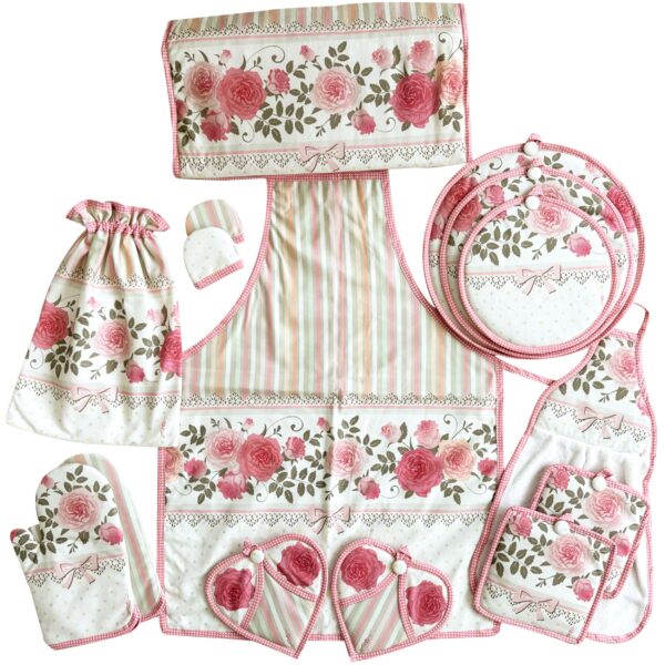 15 Piece Floral Kitchen Linen Set Model Elin ShopiPersia