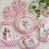 15 Piece Floral Kitchen Apron Set Model Rozhin