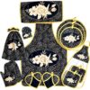 15 Piece Floral Kitchen Apron Set Model Simin