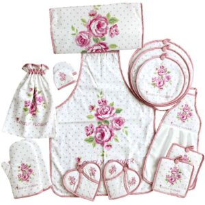 15 Piece Floral Kitchen Linen Set Model Yasamin2