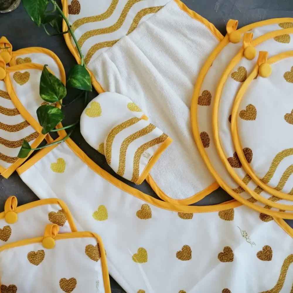 15 Piece Kitchen Apron Set Model Aysan