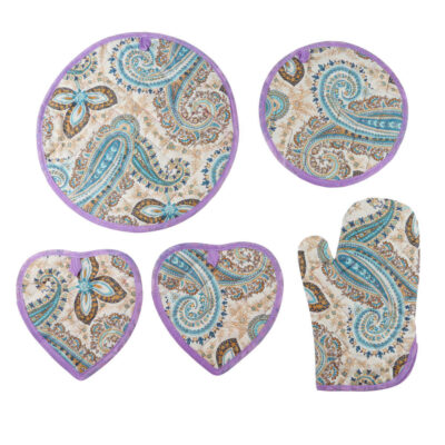 5-Piece Kitchen Set with Damkoni – Persian Rice Bonnet Lid Steam Catcher