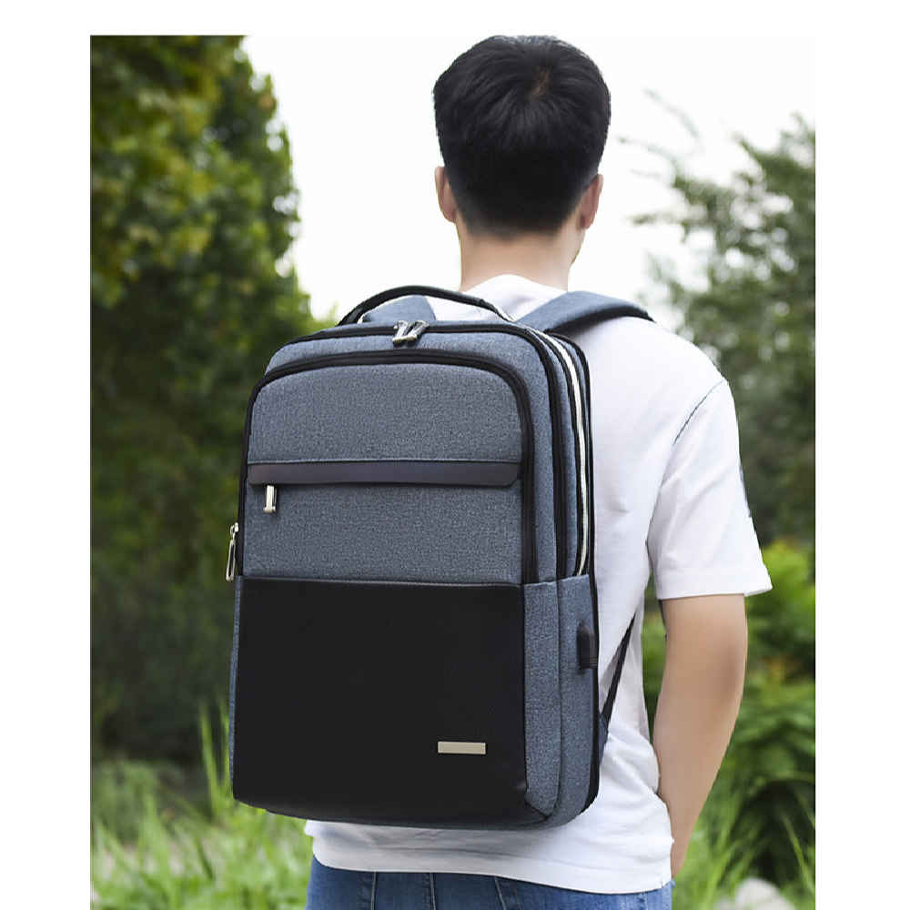 Black Waterproof Laptop Backpack Model Nikan