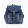 Blue Leather Women's Backpack - Model Gelareh
