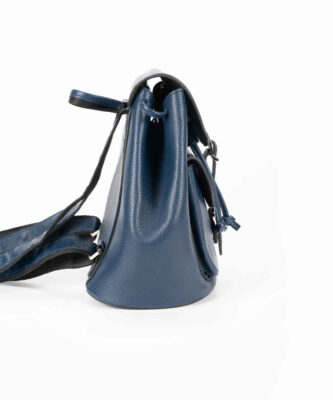 Blue Leather Women’s Backpack – Model Gelareh