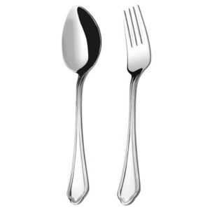 Bordered Spoon and Fork Flatware Set Model Vana