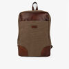 Brown Canvas Women's Backpack - Model Saad