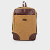 Brown Canvas Women's Backpack - Model Saad