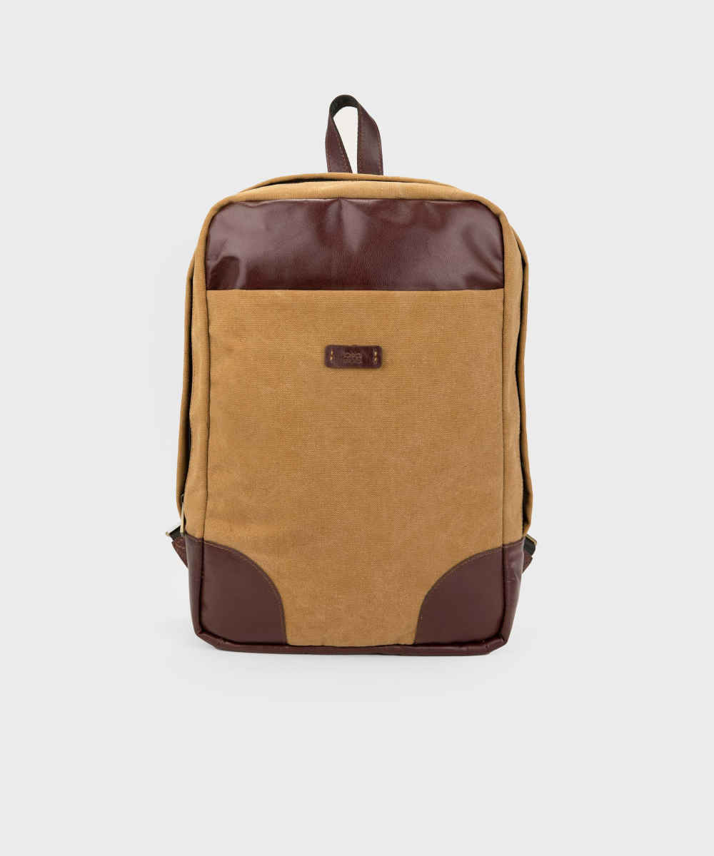 Brown Canvas Women’s Backpack – Model Saad