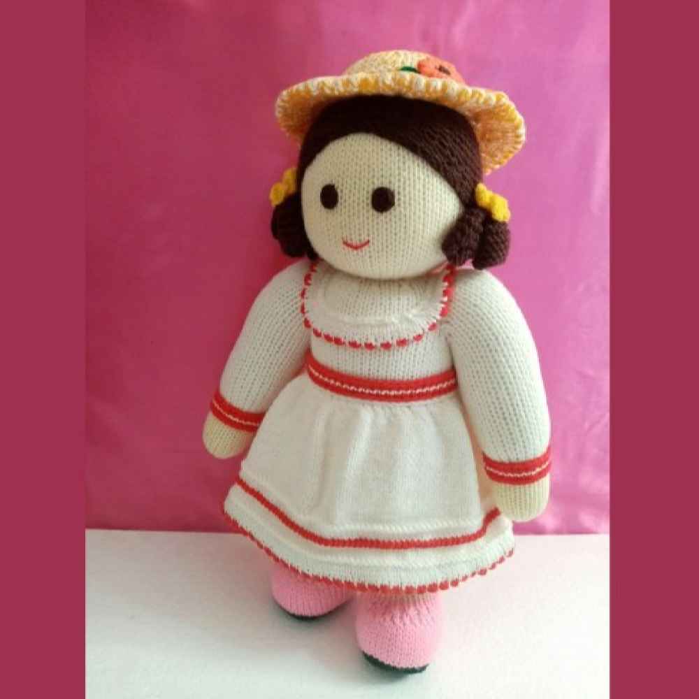 Amigurumi Handmade Crochet Stuffed Doll – Dokhtarak | Soft Plush Toy