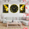 Modern 3-Piece Wall Clock Set Carolyn