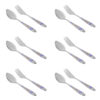 Spoon and Fork Flatware Set Dishwasher Safe - Set of 12
