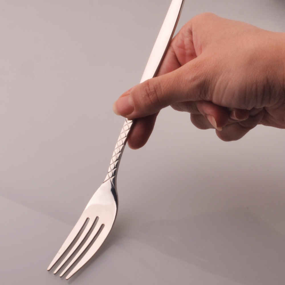 Dishwasher Safe Spoon and Fork Flatware Set of 12 ShopiPersia