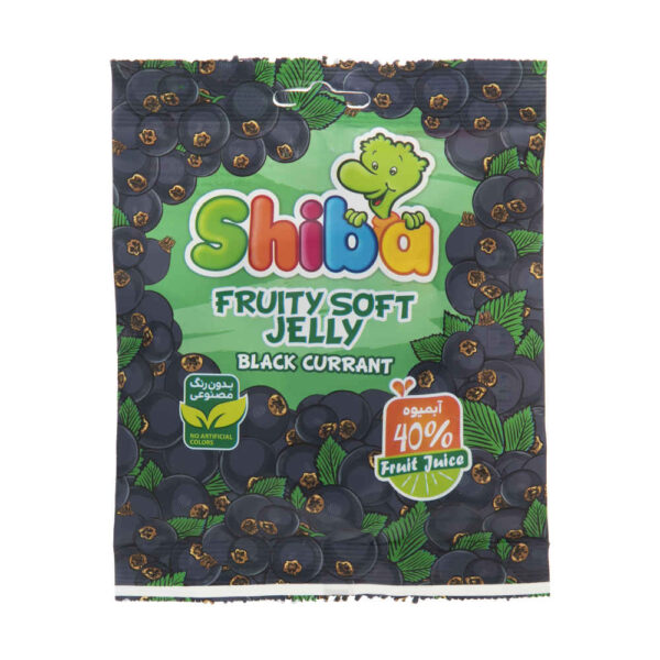 Halal Gummy Candy - Soft Jelly Gummies with Black Currant Flavor - Shiba (30-Pack)