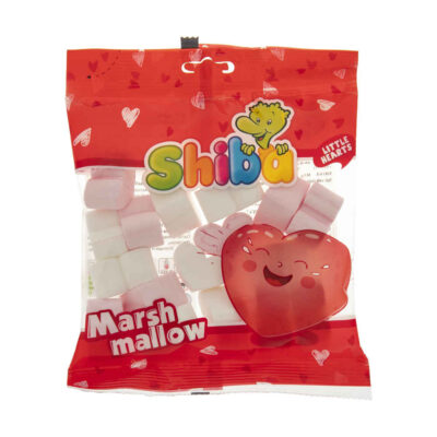 Halal Marshmallow Pack – Heart Shape Fluffy & Delicious – Shiba (40-Pack)