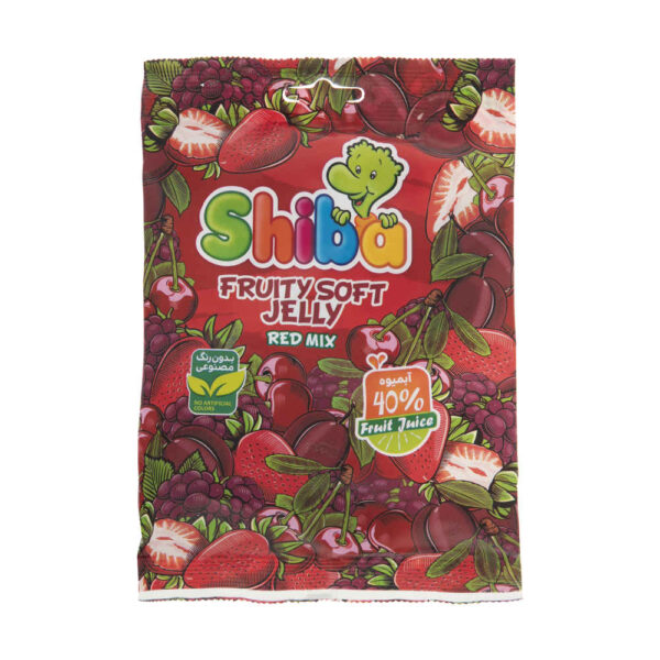 Halal Gummy Candy - Soft Jelly Gummies with Red Fruit Mix Flavor - Shiba (15-Pack)