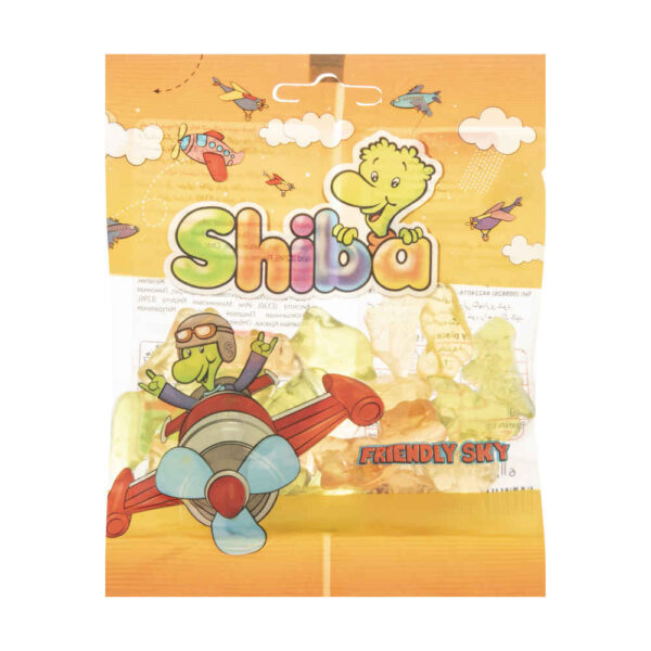 Halal Gummy Candy - Soft Jelly Gummies in Friendly Sky Shape - Shiba (30-Pack)