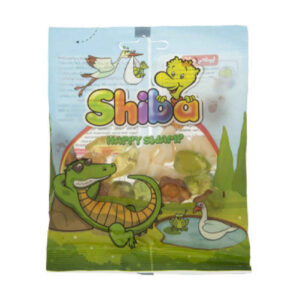 Halal Gummy Candy – Soft Jelly Gummies in Happy Swamp Shape – Shiba (30-Pack)