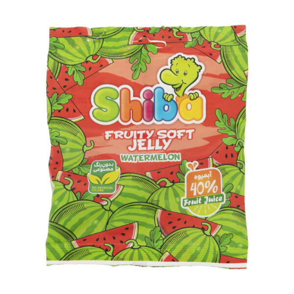 Halal Gummy Candy - Soft Jelly Gummies with Watermelon Flavor - Shiba (30-Pack)