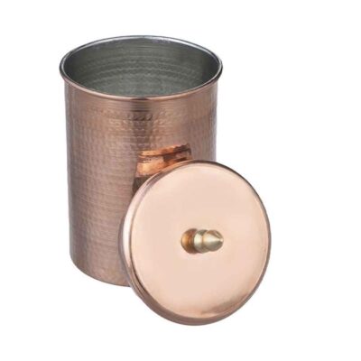 Copper Canister Jar Handcrafted to Enhance your Kitchen Hammered