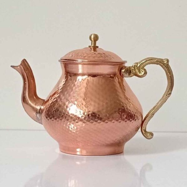 Persian Copper Teapot Handcrafted and Hammered Borna