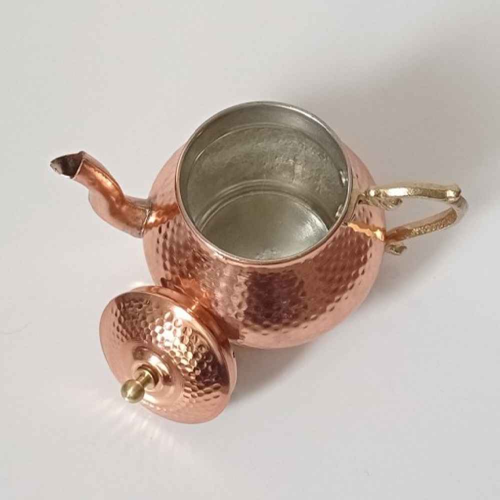 Persian Copper Teapot Handcrafted and Hammered Borna