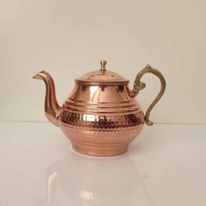 Hammered Copper Teapot Model Topi