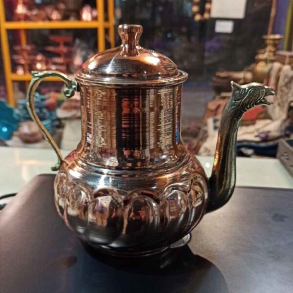 Persian Copper Teapot Handcrafted and Hammered Yuna