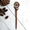 Wooden Hair Stick Handcrafted Matter Twisted Large Size Pichak