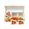 Handcrafted Bone Jewelry Box with Persian-Inspired Gol o Morgh Pattern