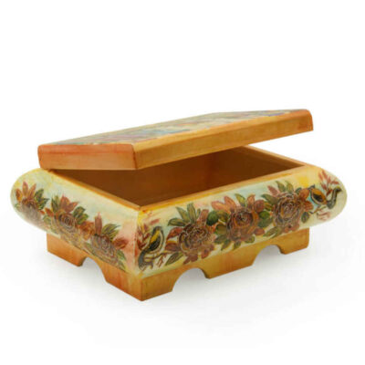 Handcrafted Bone Jewelry Box with Persian-Inspired Karin Pattern