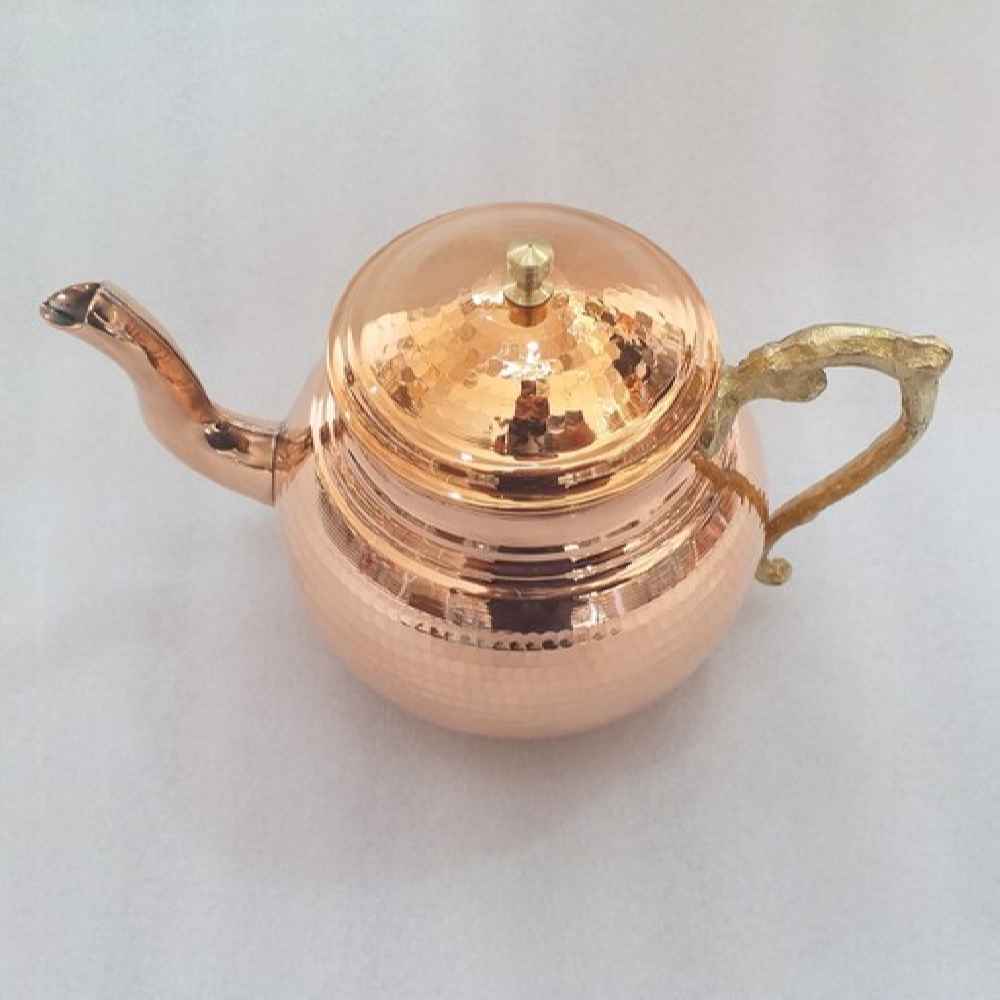 Persian Copper Teapot Handcrafted and Hammered Elika