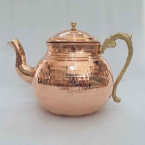 Handmade Hammered Copper Teapot Model Elika