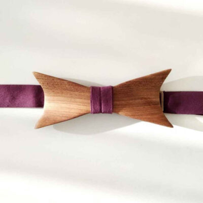 Handcrafted Wooden Bow Tie – Elegant Sepehr Model