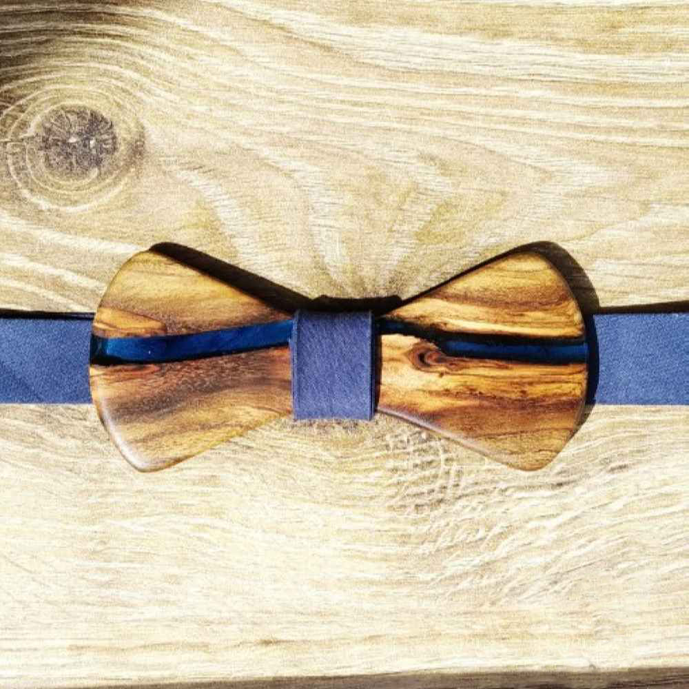 Handcrafted Wooden Bow Tie – Elegant Shamim Model