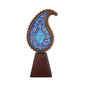 Islamic Paisley Minakari Sculpture Model Salavat