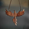 Wooden Necklace Handcrafted with Artistic Style Phoenix