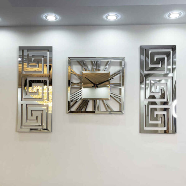 Modern 3-Piece Wall Clock Set Harper