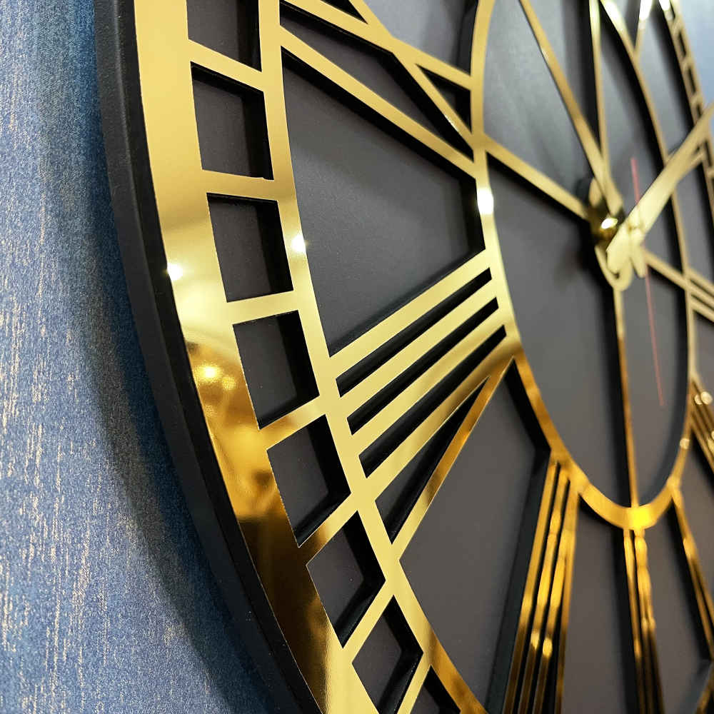 Modern 3-Piece Wall Clock Set Horse